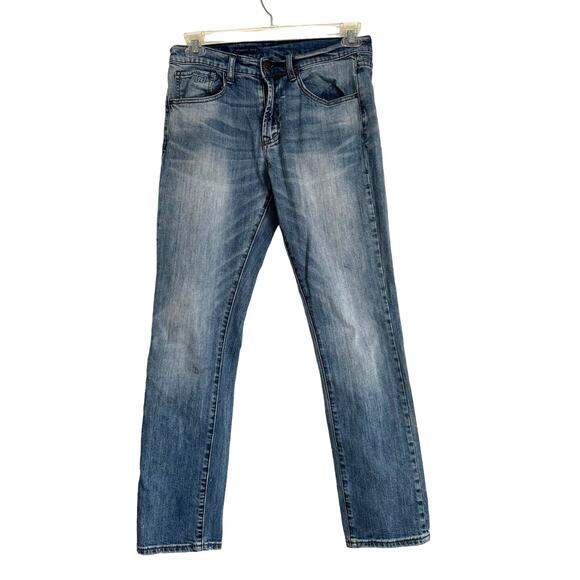 M Collection by Michael Strahan Medium Wash Straight Leg Denim Jeans Men's 30x30 - Picture 1 of 12